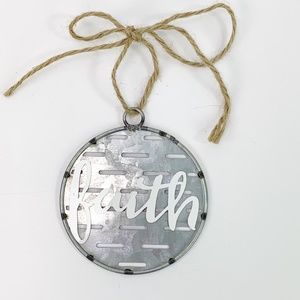 Galvanized Farmhouse Rustic Decor Accent Ornament